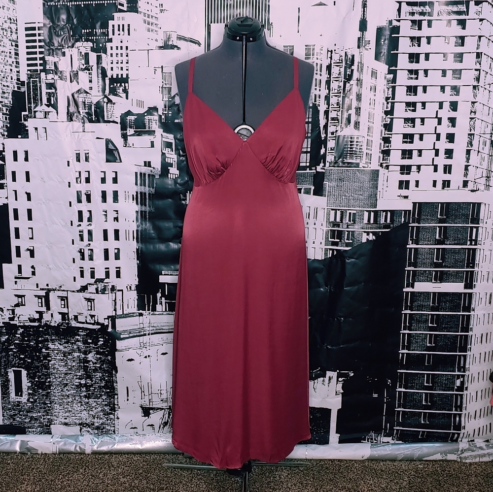 ELOQUII satin slip dress